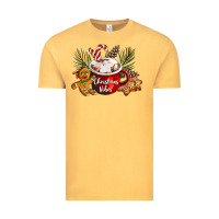 Vintage Mustard christmas vibes hot cocoa Vintage Tee - LillyAllenDesigns