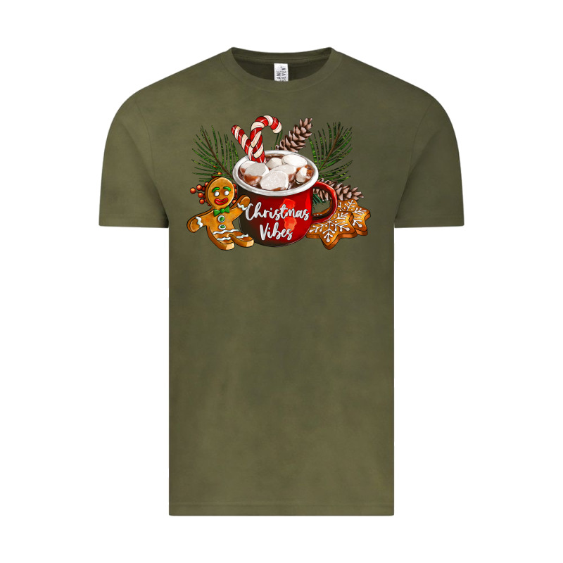 Christmas Vibes Hot Cocoa Vintage Tee by LillyAllenDesigns | Teevron