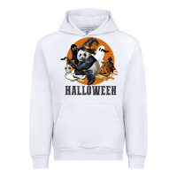 White hallowen panda Urban Hoodie - LillyAllenDesigns