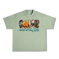 Oil Green camp more worry less Urban Heavy Tee - JahusDesignShop