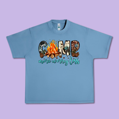 Camp More Worry Less Urban Heavy Tee Designed By Jahusdesignshop