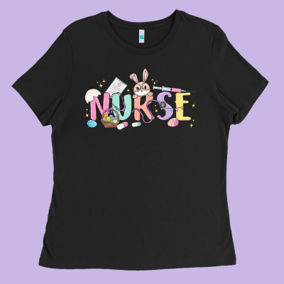 Easter Nurse Ladies Tee Designed By Maliassmallbusiness