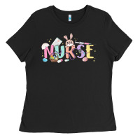 Black easter nurse Ladies Tee - MaliasSmallBusiness