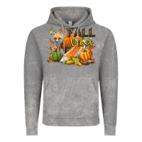 Cloud Rock Fall Vibes Fox Vintage Hoodie - LillyAllenDesigns