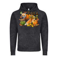Vintage Black Fall Vibes Fox Vintage Hoodie - LillyAllenDesigns