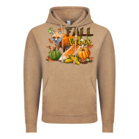 Vintage Coffee Fall Vibes Fox Vintage Hoodie - LillyAllenDesigns
