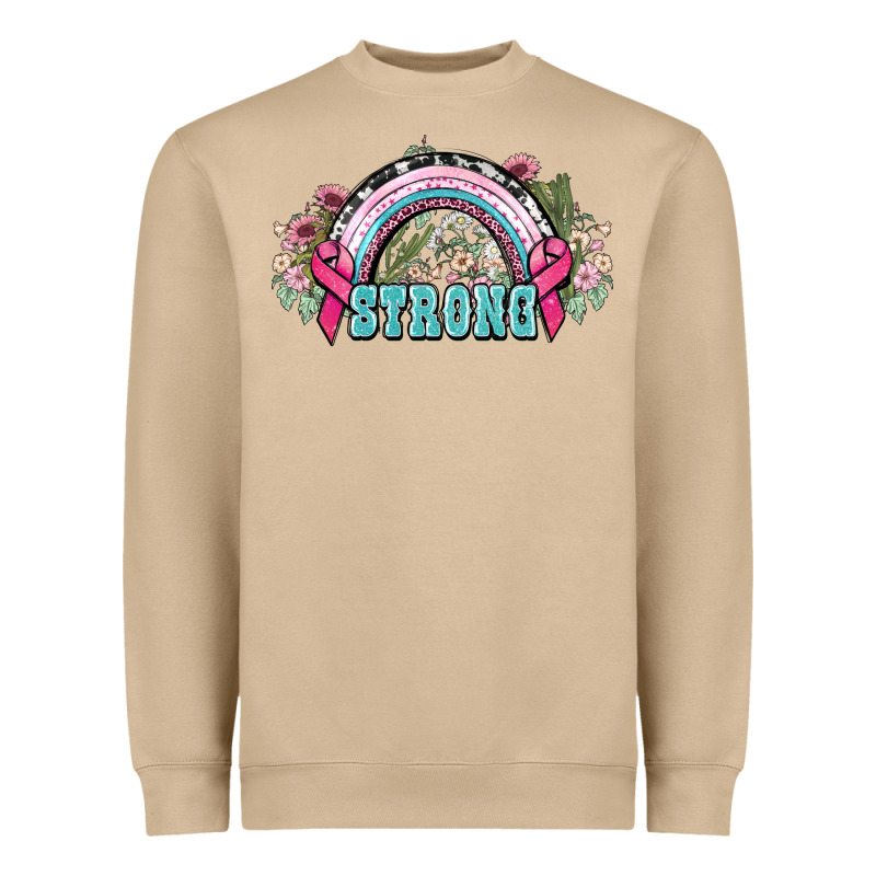 Strong Cancer Rainbow Cancer Awareness Heavyweight Sweatshirt by HowdyJamesFarm | Teevron