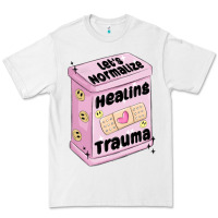 White let's normalize healing trauma Premium Tee - MaliasSmallBusiness