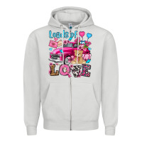 Dove Grey loads of love valentine's day olivia Zipper Hoodie - OliviaCreatesArt