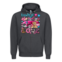 Smoke loads of love valentine's day olivia Zipper Hoodie - OliviaCreatesArt