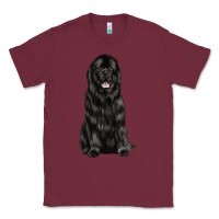 Burgundy newfoundland dog Classic Tee - LillyAllenDesigns