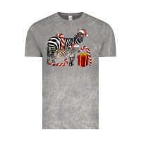 Cloud Rock Christmas Zebra Baby And Mama Vintage Tee - LillyAllenDesigns