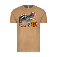 Vintage Camel Christmas Zebra Baby And Mama Vintage Tee - LillyAllenDesigns