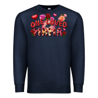 Navy One loved mama Premium Sweatshirt - FaDigitalArtStudio