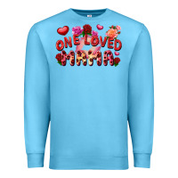 Ocean Blue One loved mama Premium Sweatshirt - FaDigitalArtStudio