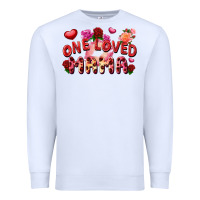 White One loved mama Premium Sweatshirt - FaDigitalArtStudio