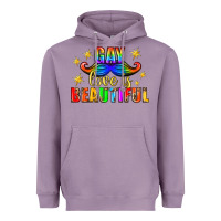Lavender Gay Love Is Beautiful Pride Lgbtq Heavyweight Hoodie - BundleAndBundleShop