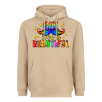 Gay Love Is Beautiful Pride Lgbtq Heavyweight Hoodie | Teevron