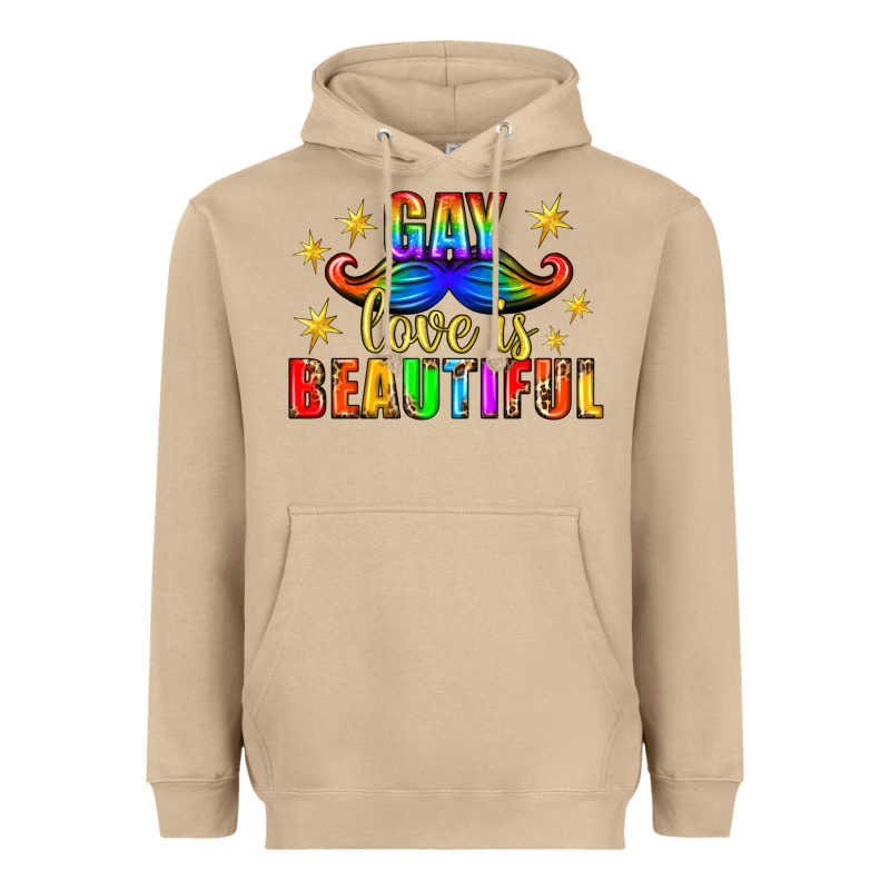 Gay Love Is Beautiful Pride Lgbtq Heavyweight Hoodie by BundleAndBundleShop | Teevron
