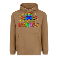 Toasted Coconut Gay Love Is Beautiful Pride Lgbtq Heavyweight Hoodie - BundleAndBundleShop