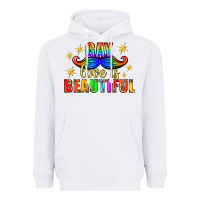 White Gay Love Is Beautiful Pride Lgbtq Heavyweight Hoodie - BundleAndBundleShop
