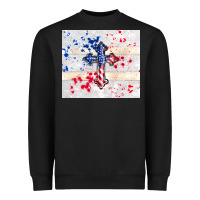 Black 4th of july flag cross Heavyweight Sweatshirt - TumblerDesignByShophia