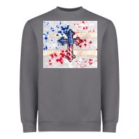 Storm 4th of july flag cross Heavyweight Sweatshirt - TumblerDesignByShophia