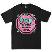 Black stop no energy vampires allowed Premium Tee - MaliasSmallBusiness