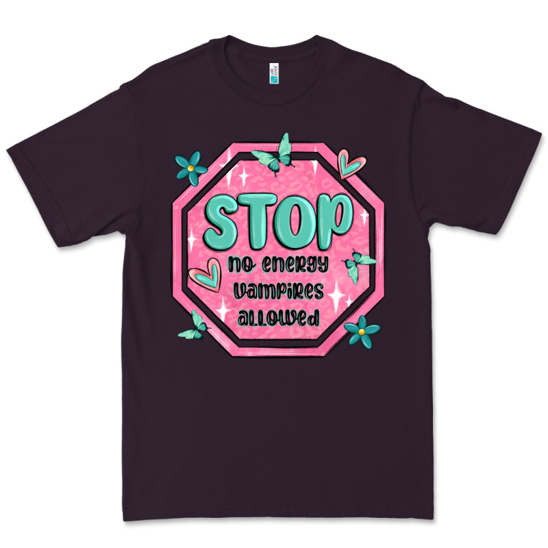 Stop No Energy Vampires Allowed Premium Tee by MaliasSmallBusiness | Teevron