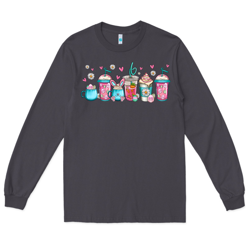 Easter Coffee Cups Libbey Glass Long Sleeve Tee by Jasminsmagicworld | Teevron