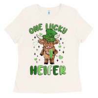 Bone one lucky heifer Ladies Tee - MaliasSmallBusiness