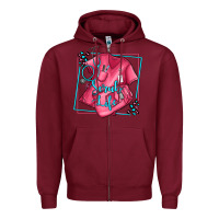 Burgundy nurse scrub life olivia Zipper Hoodie - OliviaCreatesArt