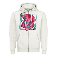 Oatmeal Heather nurse scrub life olivia Zipper Hoodie - OliviaCreatesArt
