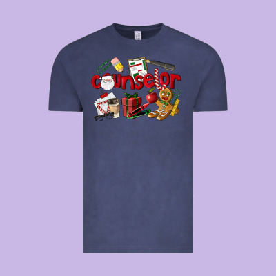 Counselor Christmas Vintage Tee Designed By Lillyallendesigns