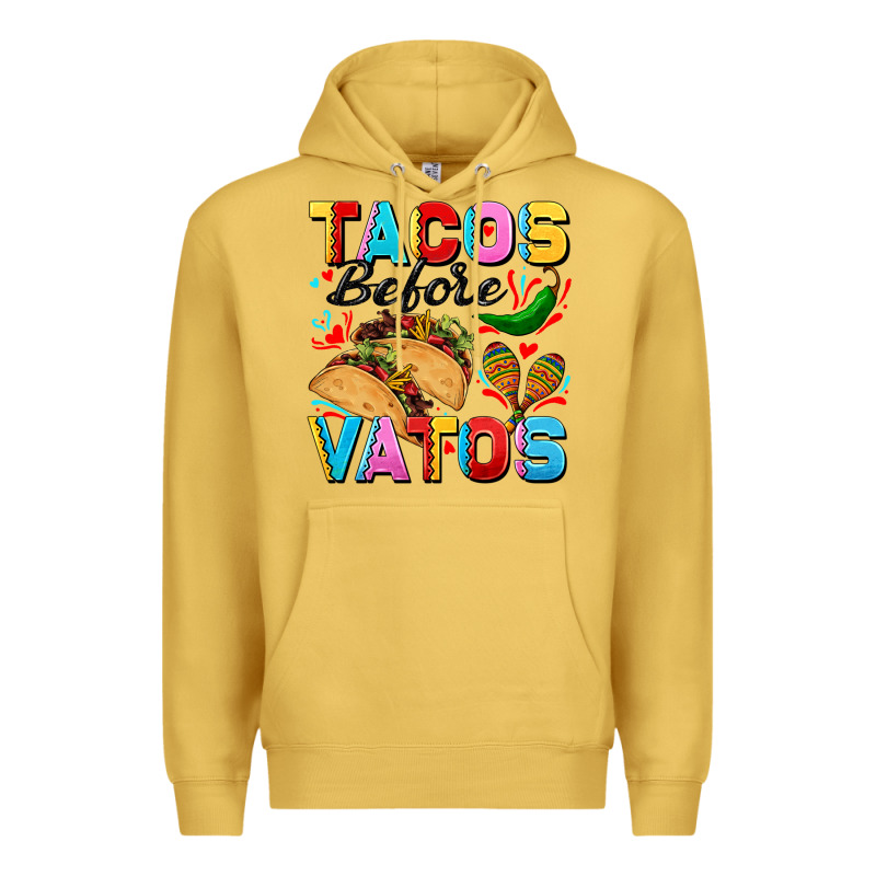 Tacos Before Vatos Valentine's Day Premium Hoodie by FaDigitalArtStudio | Teevron