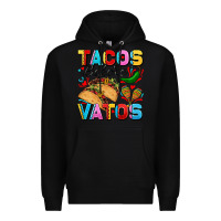Black Tacos before Vatos Valentine's Day Premium Hoodie - FaDigitalArtStudio