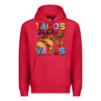 Cardinal Tacos before Vatos Valentine's Day Premium Hoodie - FaDigitalArtStudio