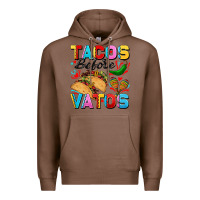 Chestnut Tacos before Vatos Valentine's Day Premium Hoodie - FaDigitalArtStudio