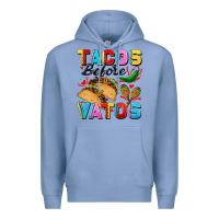 Colony Blue Tacos before Vatos Valentine's Day Premium Hoodie - FaDigitalArtStudio