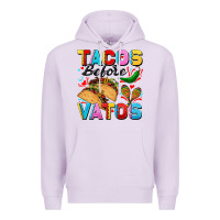 Lilac Tacos before Vatos Valentine's Day Premium Hoodie - FaDigitalArtStudio