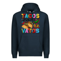 Navy Tacos before Vatos Valentine's Day Premium Hoodie - FaDigitalArtStudio