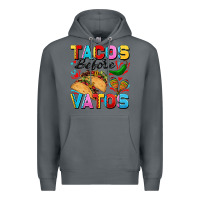 Rock Tacos before Vatos Valentine's Day Premium Hoodie - FaDigitalArtStudio