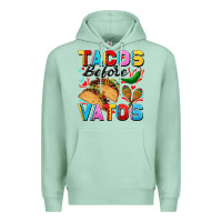 Seafoam Tacos before Vatos Valentine's Day Premium Hoodie - FaDigitalArtStudio