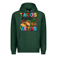 Sports Green Tacos before Vatos Valentine's Day Premium Hoodie - FaDigitalArtStudio