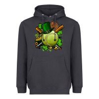 Smoke st.patrick's day softball Heavyweight Hoodie - FaDigitalArtStudio
