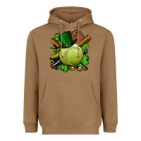 Toasted Coconut st.patrick's day softball Heavyweight Hoodie - FaDigitalArtStudio