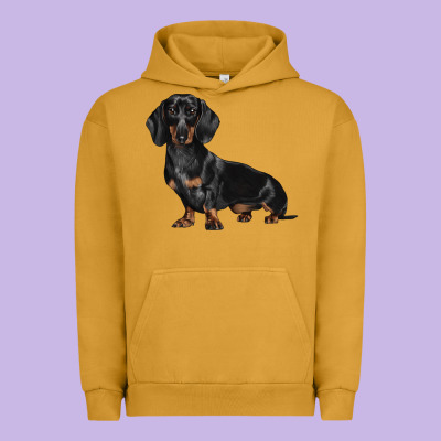 Dachshund Dog Illustrations Urban Hoodie Designed By Lillyallendesigns