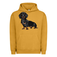 Pigment Peanut Butter Dachshund Dog Illustrations Urban Hoodie - LillyAllenDesigns