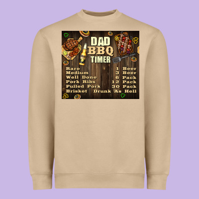 Dad Bbq Timer Heavyweight Sweatshirt Designed By Tumblerdesignbyshophia