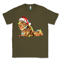 Army Green christmas persian cat Classic Tee - LillyAllenDesigns